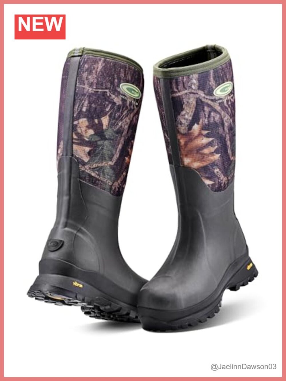 Grubs Treeline High 8.5 Wellington Boot Insulated Waterproof Rubber